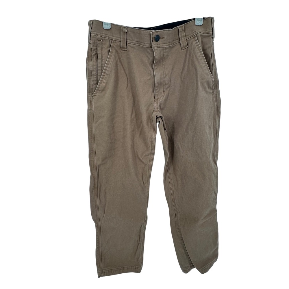 CAT Mens Work Pants 32x29 Brown Cotton Blend Construction Carpenter Work Utility